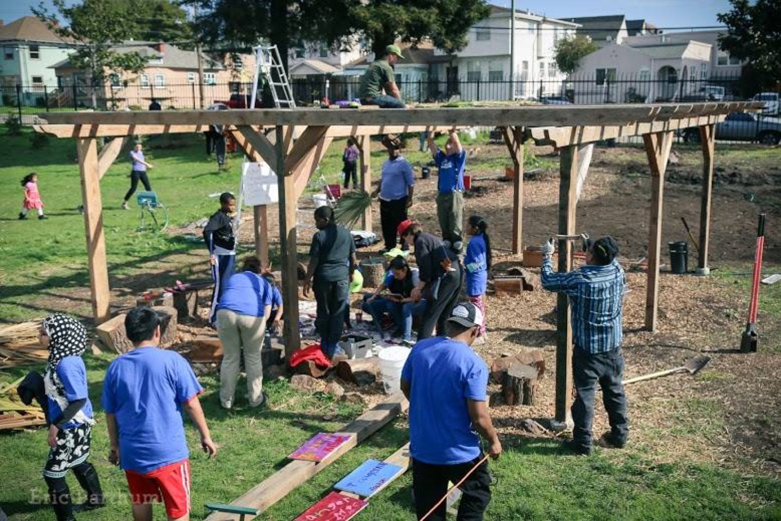 Greening Schoolyards at a partner school