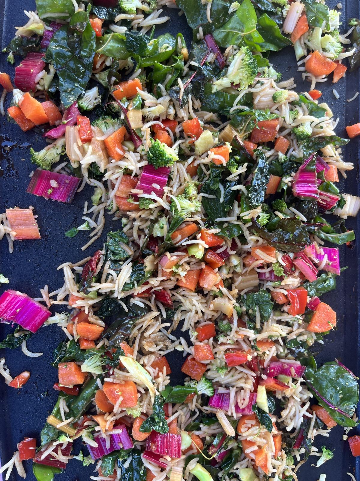 cafeteria meal made with garden produce